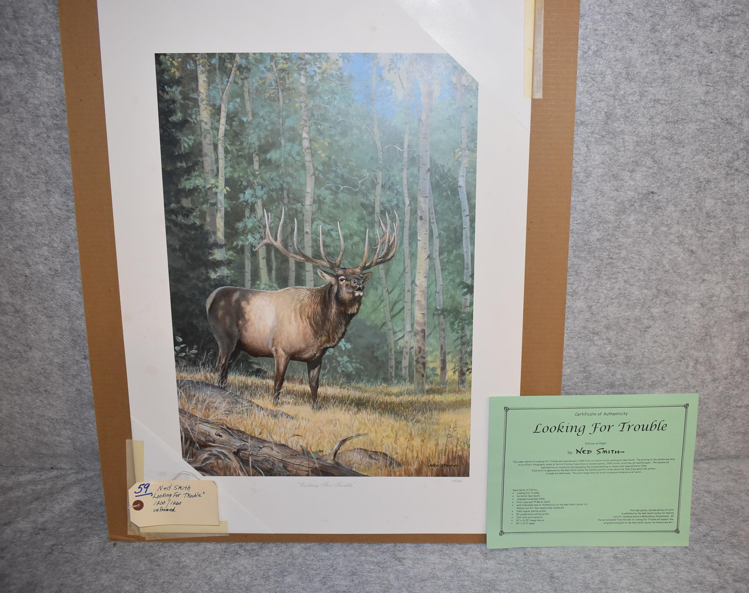 Ned Smith – “Looking for Trouble” – 1200/1260 – Unframed Print