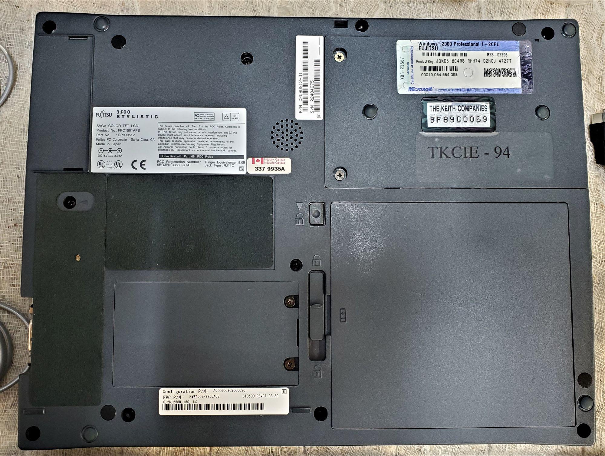 FUJITSU 3500 STYLISTIC TABLET PC