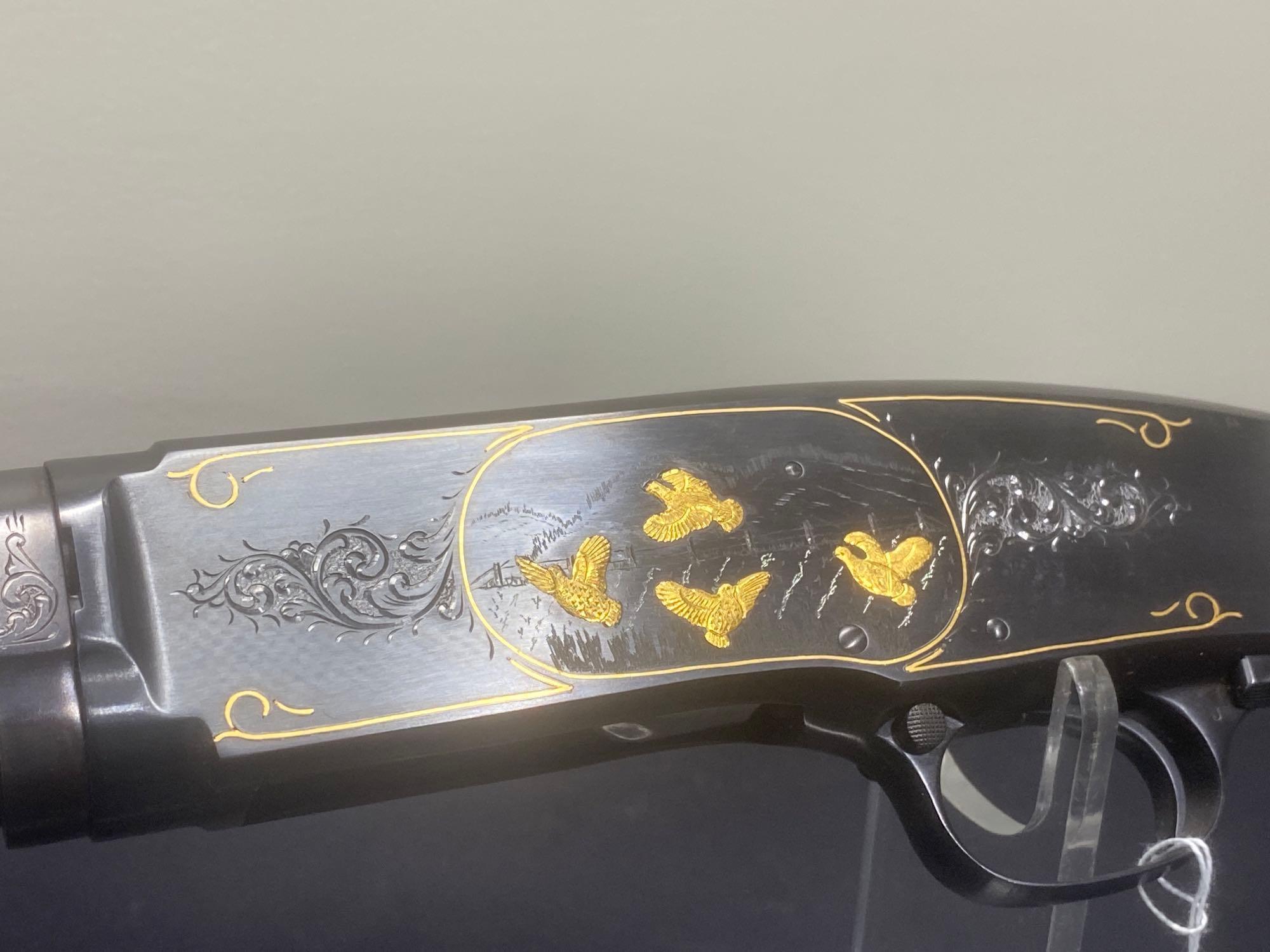 WINCHESTER MODEL 42 410 GA PIGEON GRADE SOLID RIB ENGRAVED WITH FOLD ENLAYS SN#66753