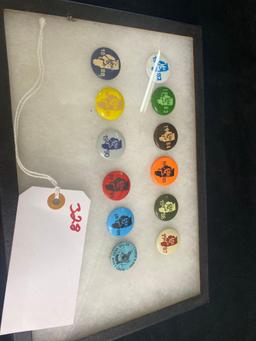 IL DEER HARVEST PINS - 1982-1992 PLUS A DOE PIN