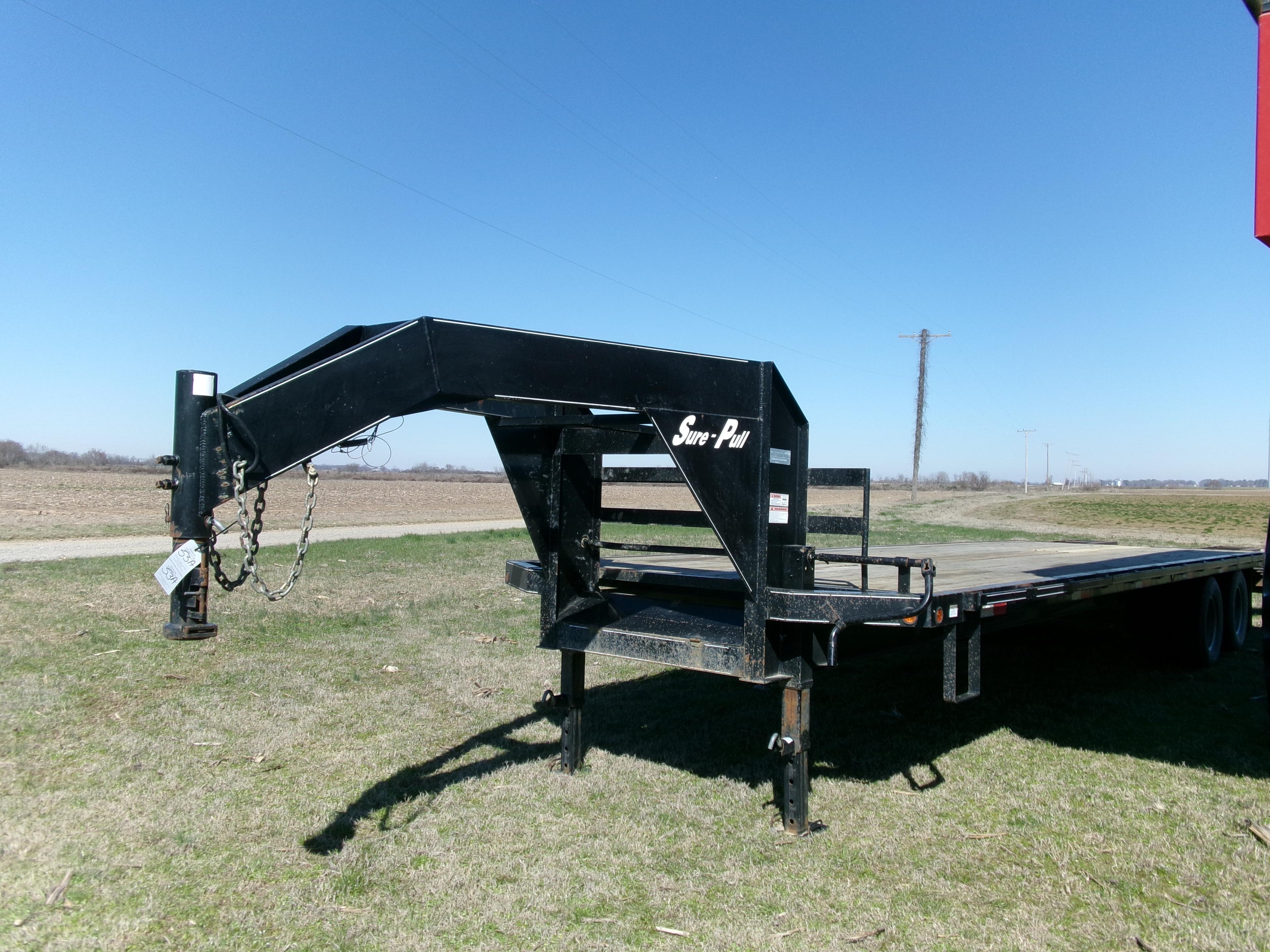 2018 Sure-Pull Gooseneck Trailerm apx 30', w/dove tail