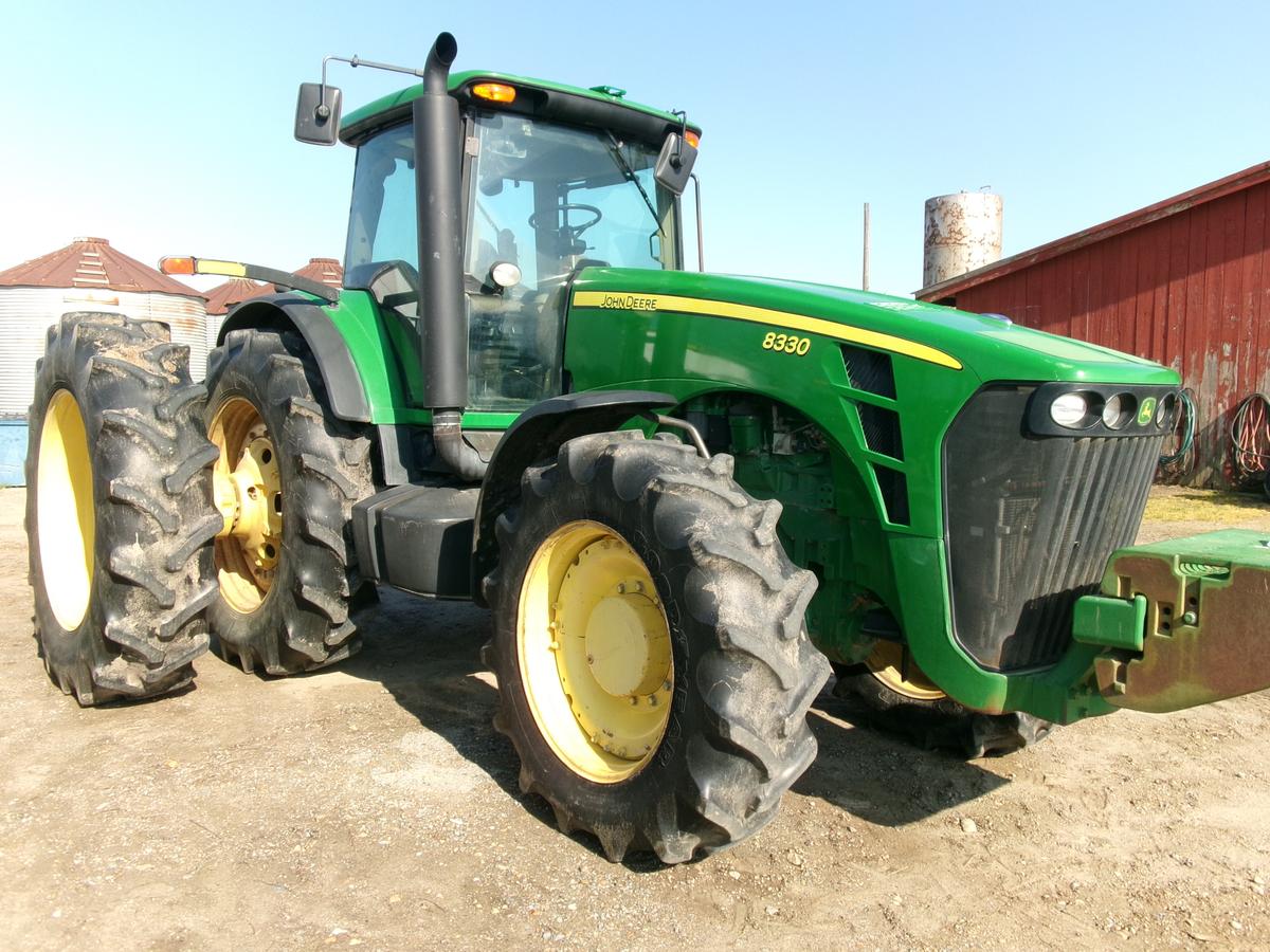John Deere 8330 MFWD Tractor, apx 9569 hrs, #P010961