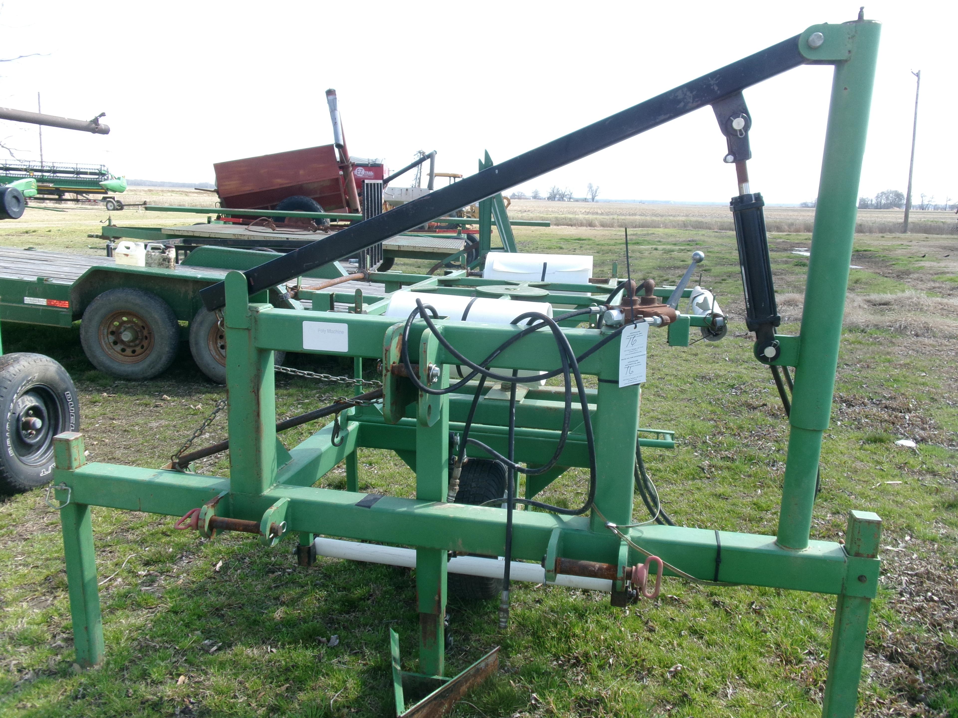Trussell Poly Pipe Machine w/turntable & lift arm