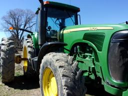 John Deere 8420 MFWD Tractor, apx 8630 hrs, #P005348
