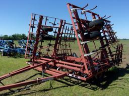Kongskilde 3500 S-Tine Cult w/5 Bar Spike Harrows, apx 28', #610519