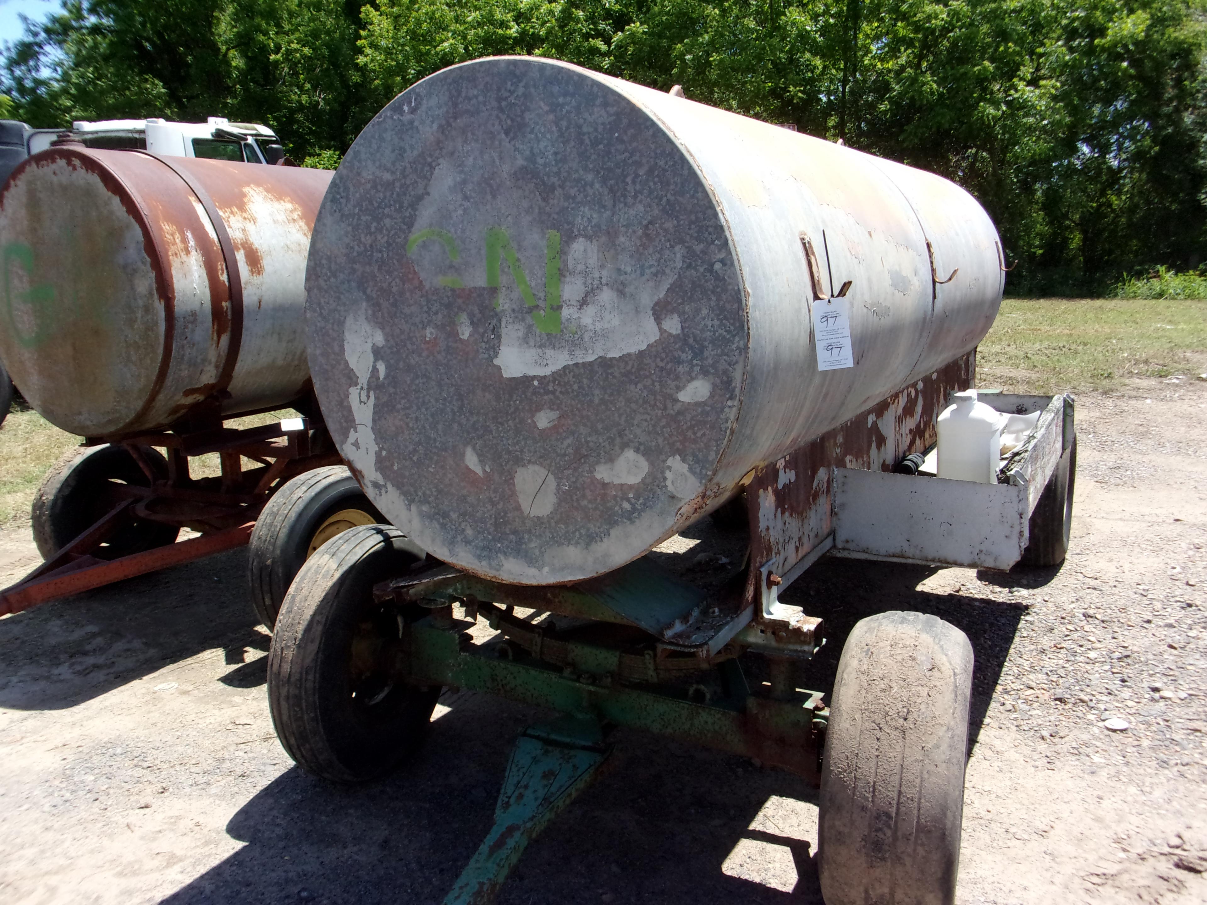 Apx 1000 Gal Tank on John Deere Running Gear