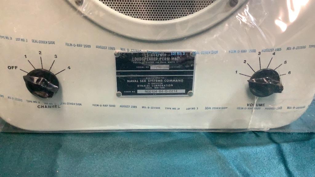 NEW OLD STOCK NAVY LOUDSPEAKER