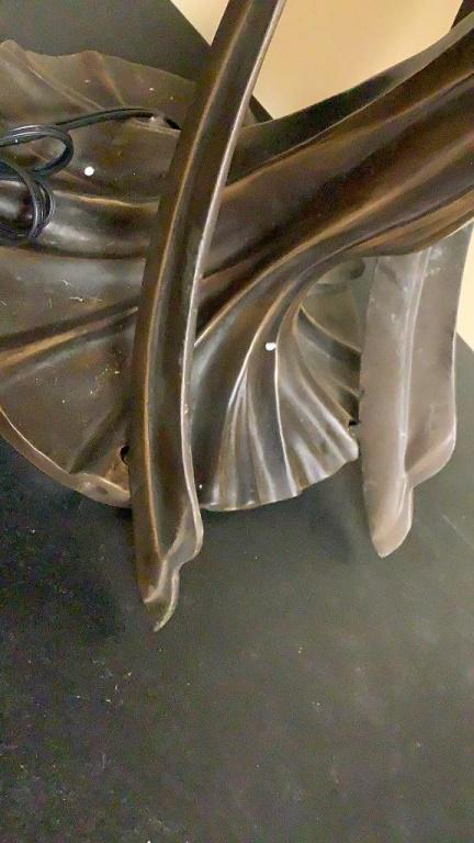 TIFFANY MYEDA FLYING LADY BRONZE TABLE LAMP