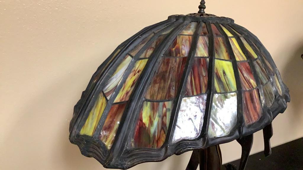 TIFFANY MYEDA FLYING LADY BRONZE TABLE LAMP
