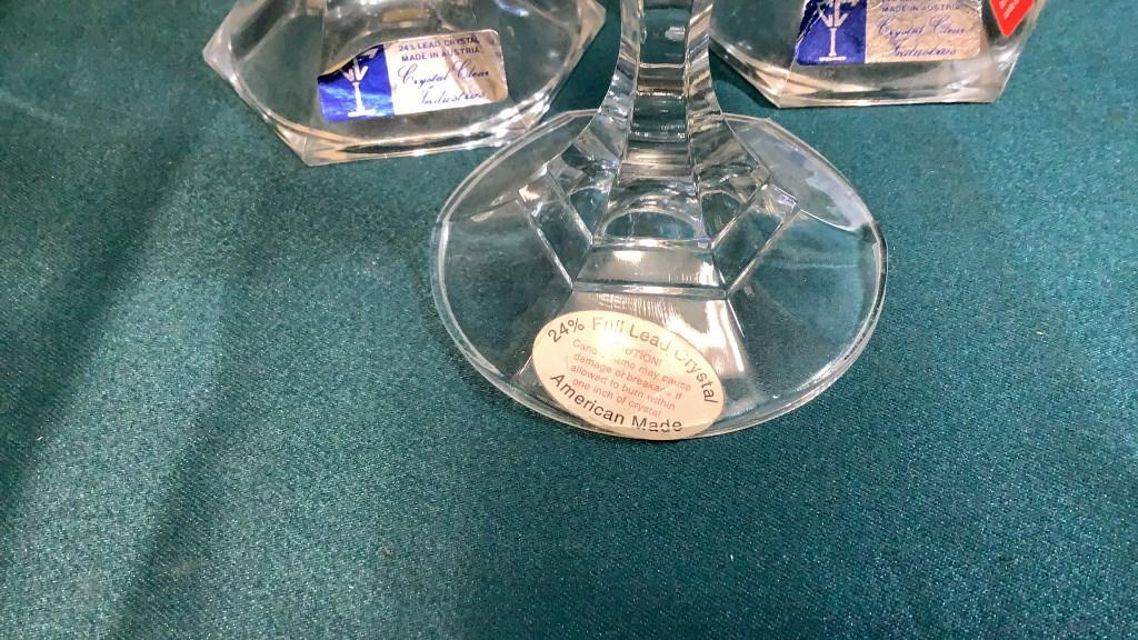 CRYSTAL CANDLESTICKS