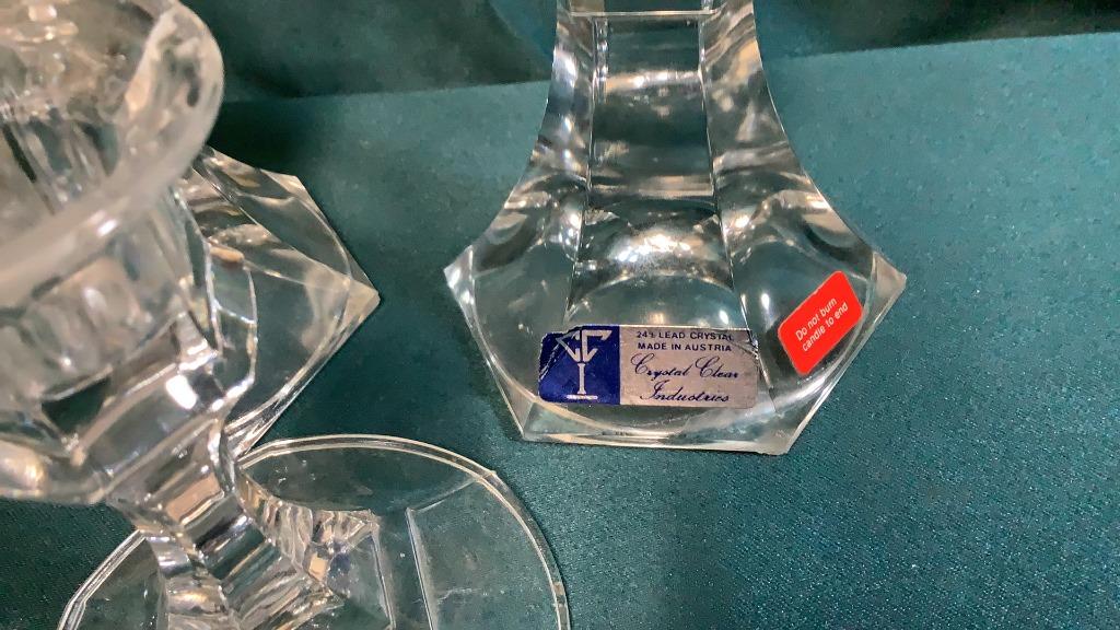 CRYSTAL CANDLESTICKS