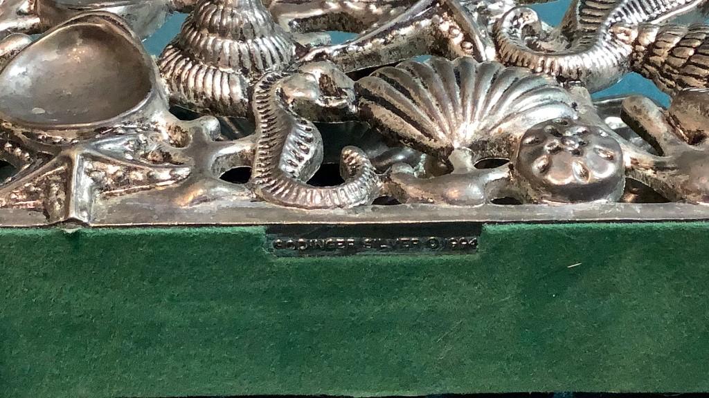 SILVER PLATED NAPKIN HOLDER