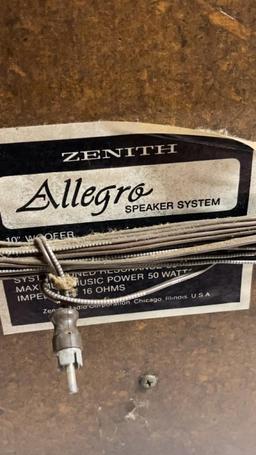 VINTAGE ZENITH ALLEGRO SPEAKER