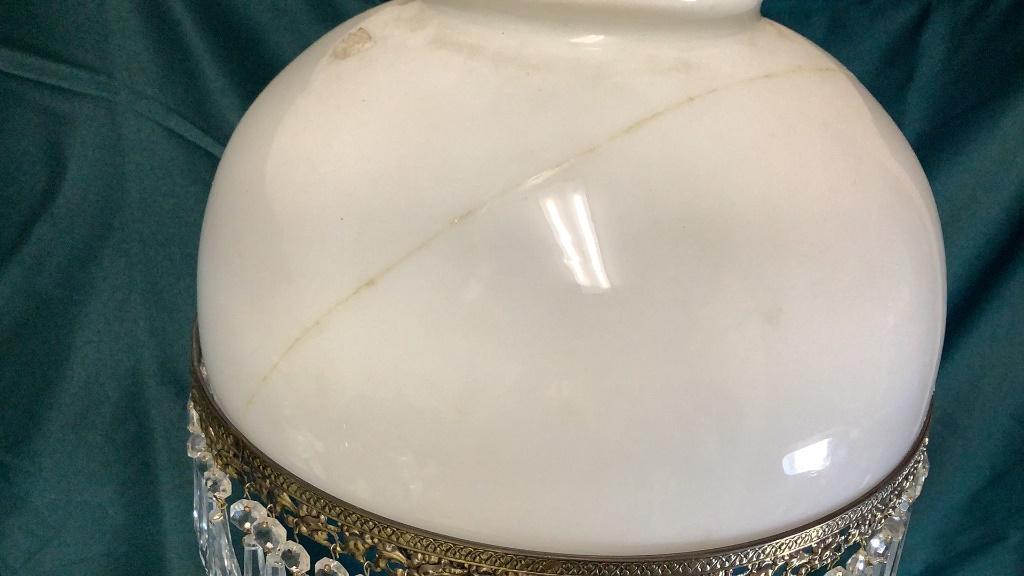 ANTIQUE B&H CHERUB LUSTER LAMP