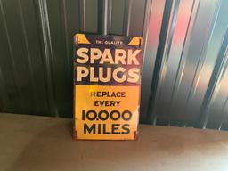 Spark Plugs Sign - SELLING NO RESERVE!