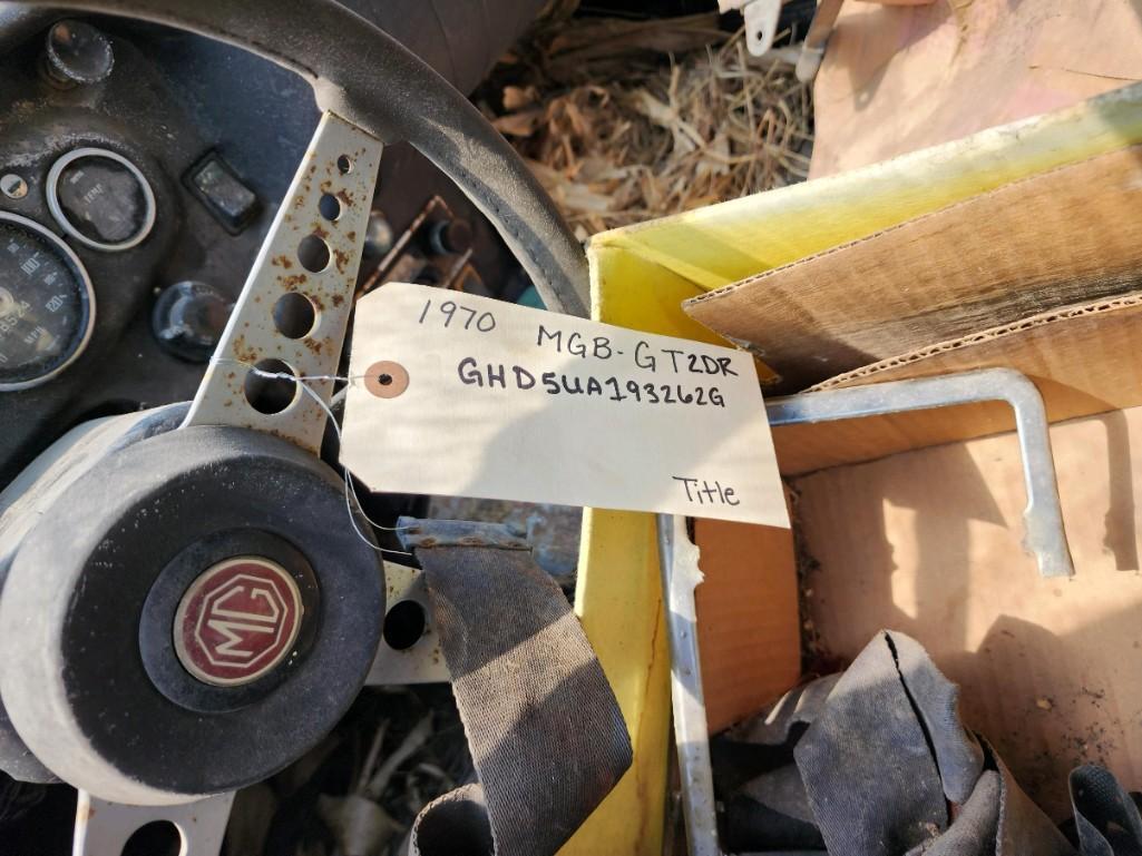 1970 MGB GT - SELLING NO RESERVE