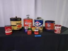 Oil & Lubricant Can Collection - SELLING NO RESERVE