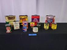 Oil & Lubricant Can Collection - SELLING NO RESERVE