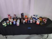 Oil & Lubricant Can Collection - SELLING NO RESERVE