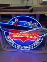 Sea King Animated Neon Sign