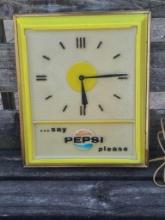 "Say Pepsi Please" Clock - SELLING NO RESERVE