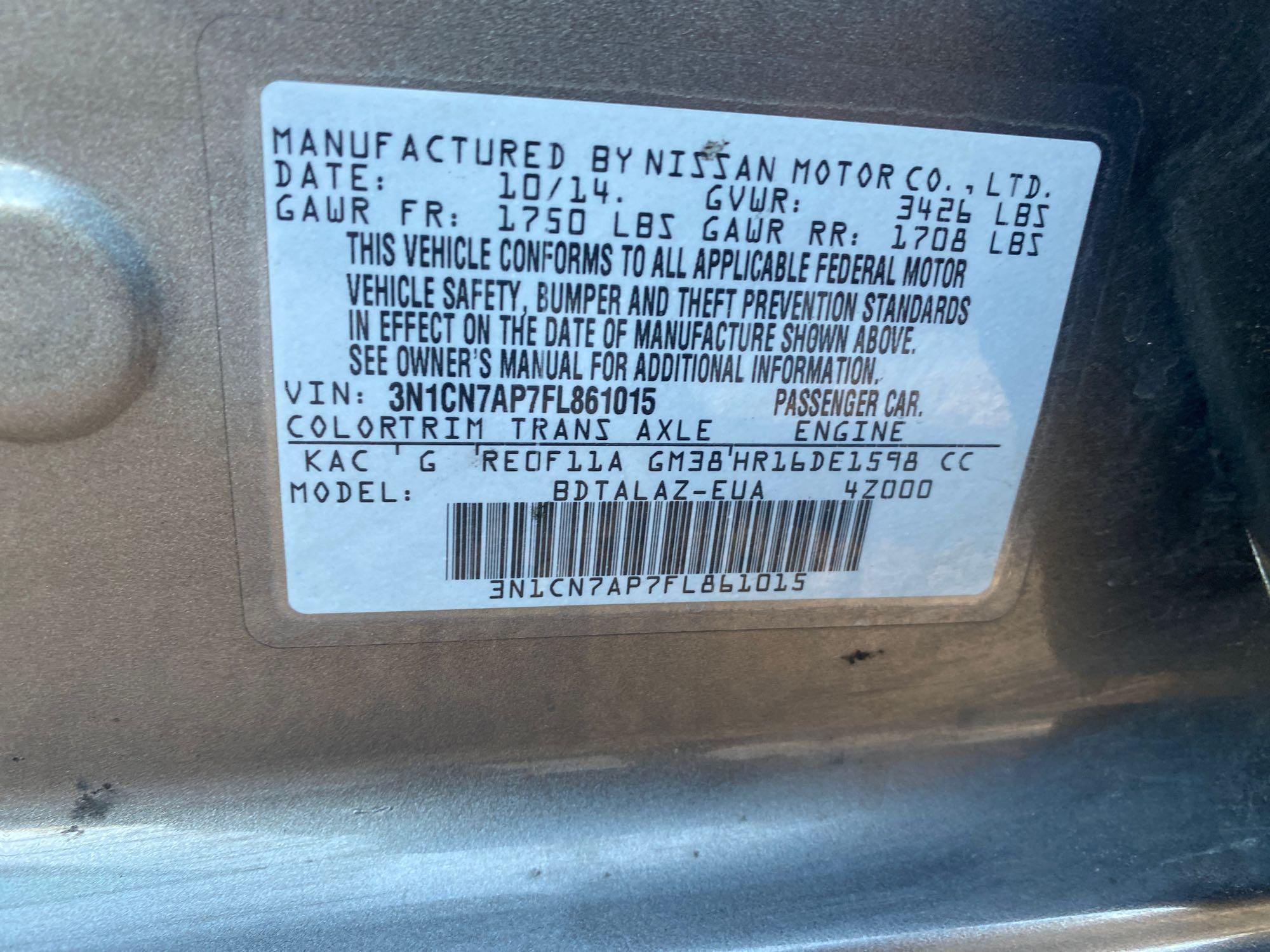 2015 Nissan Versa