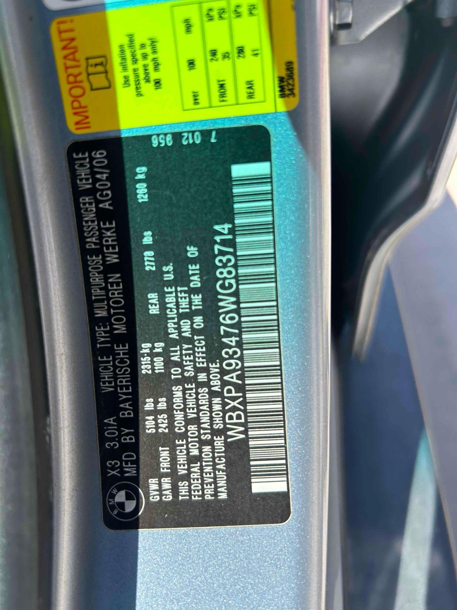 2006 BMW X3