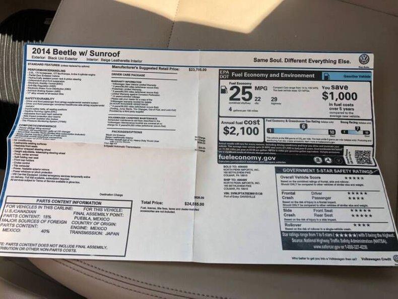 2014 Volkswagen Beetle PZEV