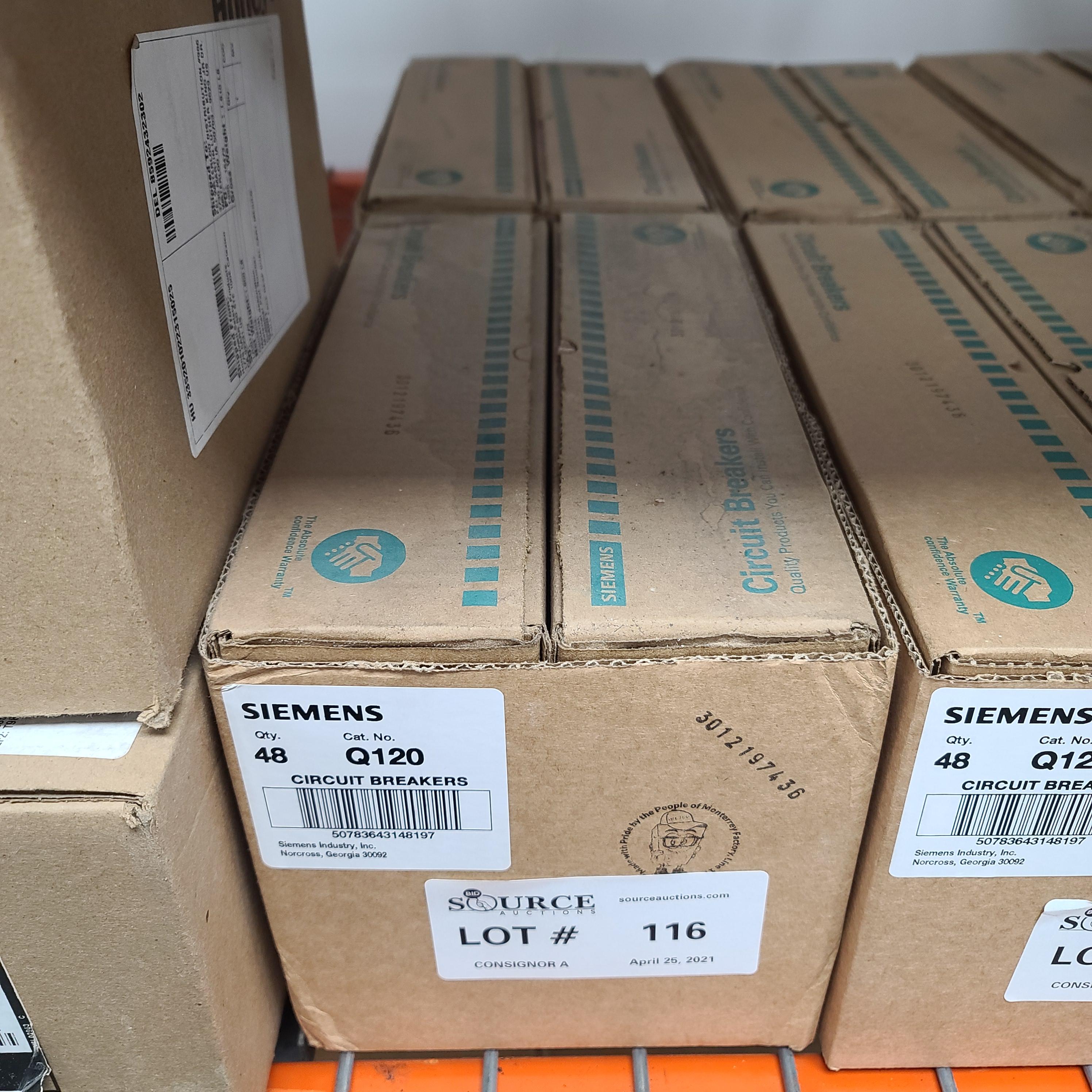 SIEMENS 20 AMP Single Pole Breakers