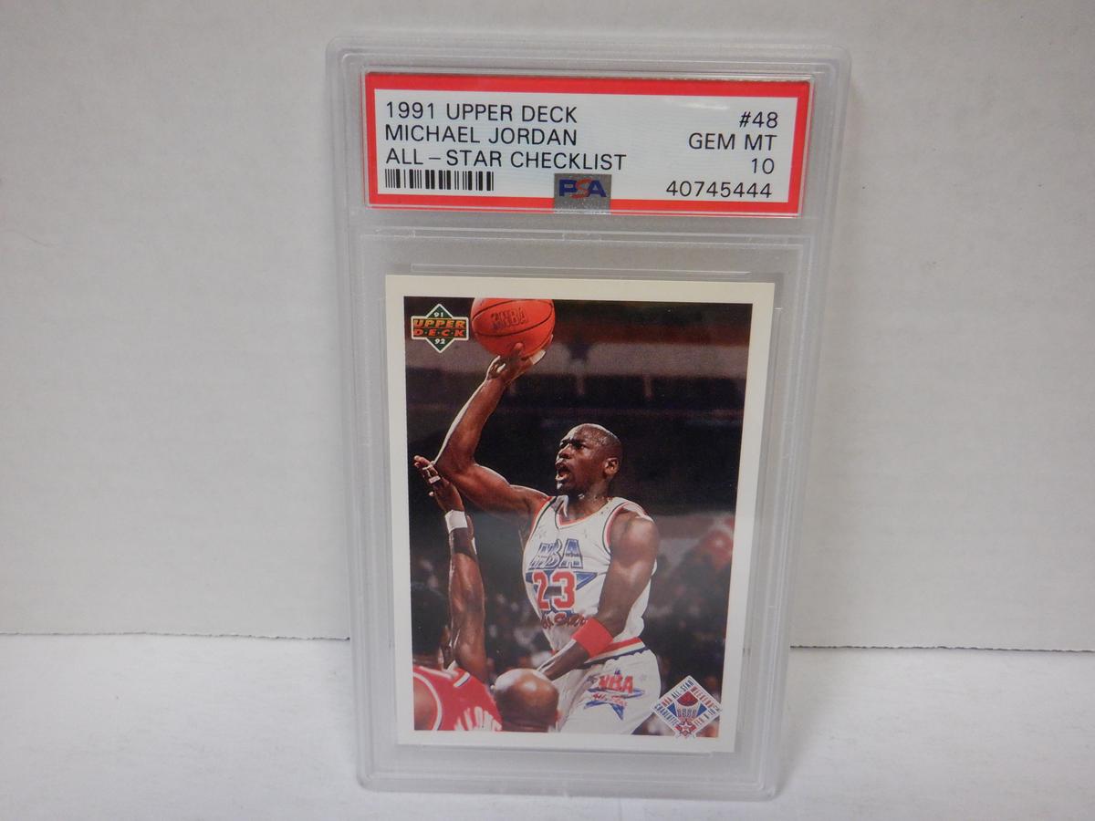 1991 UPPER DECK MICHAEL JORDAN #48. PSA 10