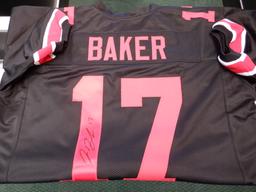 JEROME BAKER SIGNED AUTO JERSEY. JSA COA