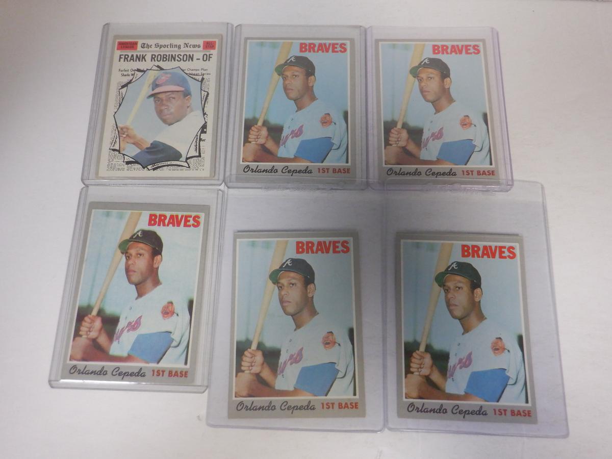 LOT OF 6 1970 TOPPS ORLANDO CEPEDA