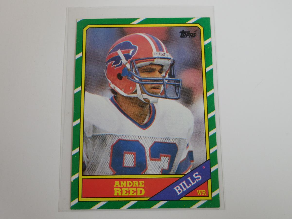 1986 TOPPS FOOTBALL ANDRE REED ROOKIE CARD BUFFALO BILLS RC