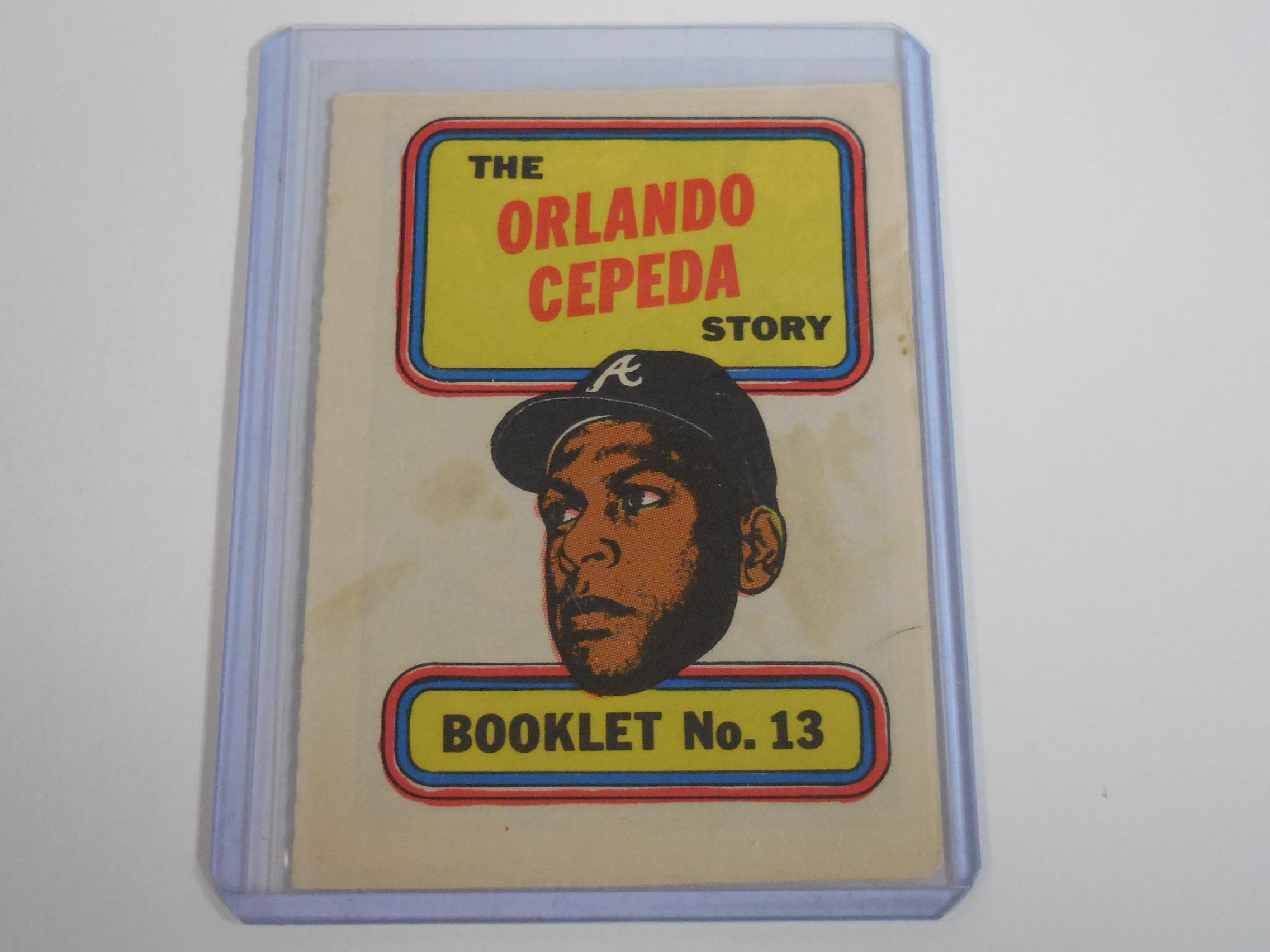 1970 TOPPS BASEBALL BOOKLETS #13 ORLANDO CEPEDA ATLANTA BRAVES