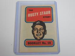 1970 TOPPS BASEBALL BOOKLETS RUSTY STAUB MONTREAL EXPOS