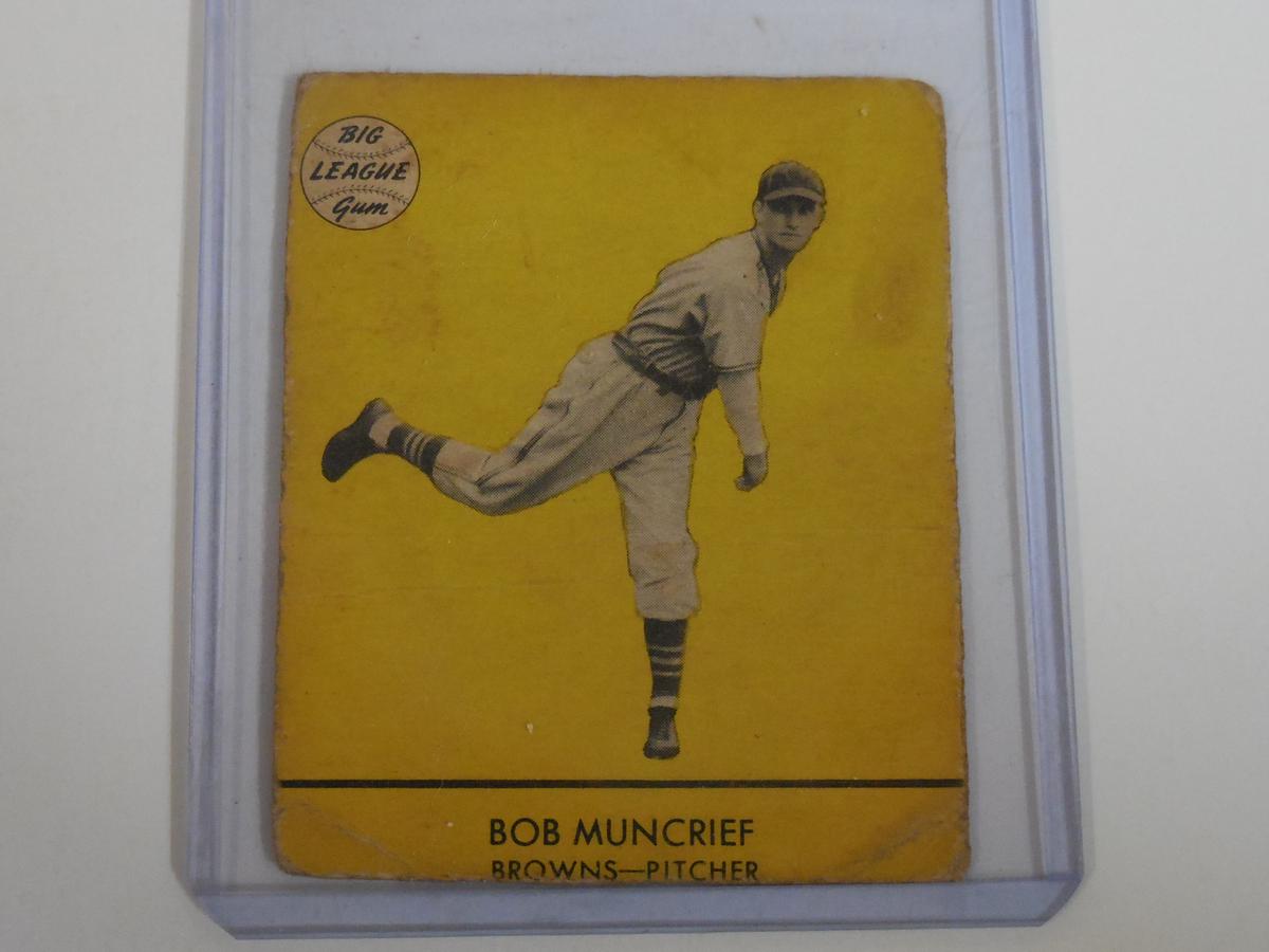 1941 GOUDEY BIG LEAGUE GUM BOB MONCRIEF ST LOUIS BROWNS WWII ERA VINTAGE