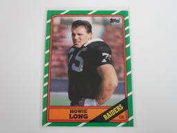 1986 TOPPS FOOTBALL HOWIE LONG OAKLAND RAIDERS