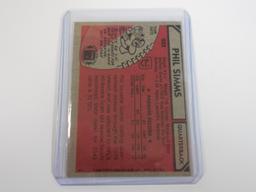 1980 TOPPS FOOTBALL PHIL SIMMS ROOKIE CARD RARE YELLOW INK PRESS PLATE ERROR