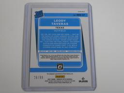 2021 DONRUSS OPTIC LEODY TAVARES AUTOGRAPHED ROOKIE CARD #D 26/99