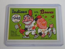 1968 FLEER BASEBALL CLEVELAND INDIANS VS ATLANTA BRAVES WAR OF TRIBES