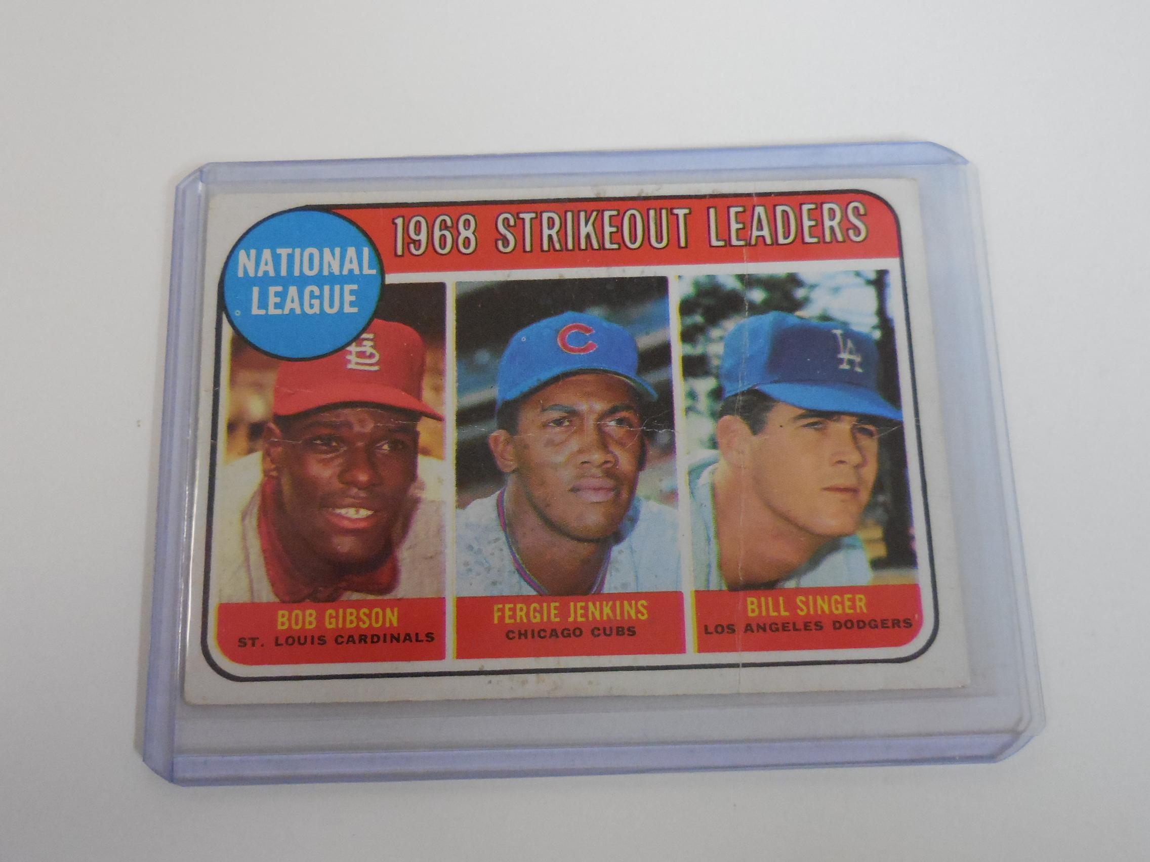 1969 TOPPS BASEBALL BOB GIBSON FERGUSON JENKINS BILL SINGER