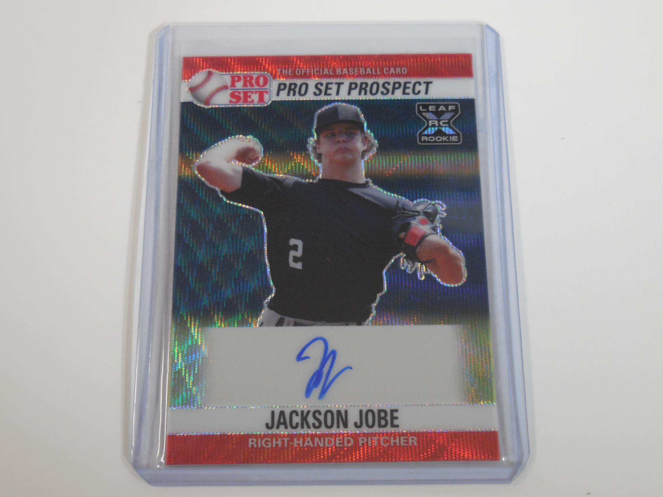 2021 LEAF PRO SET JACKSON JOBE AUTOGRAPHED ROOKIE CARD RC