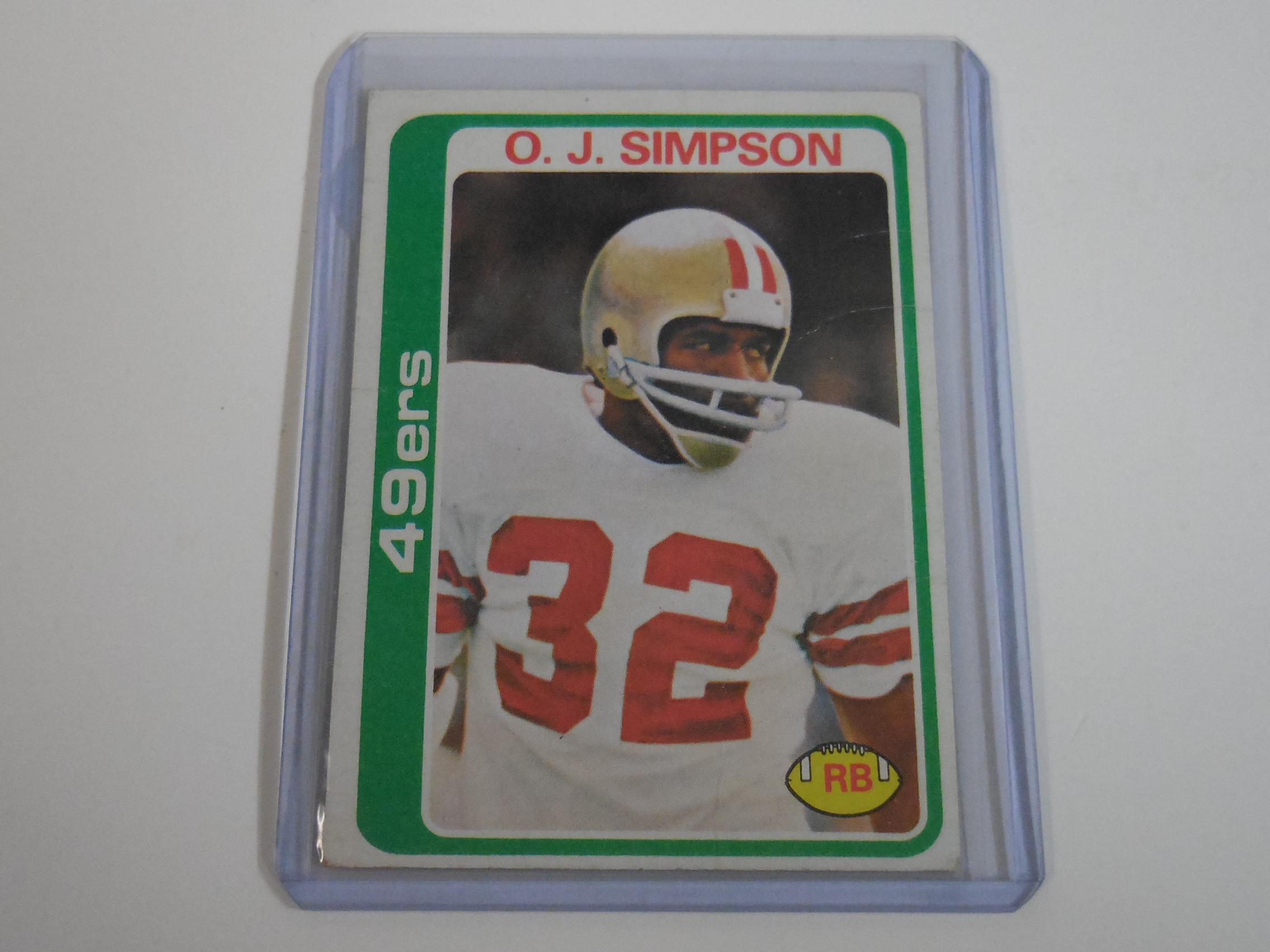 1978 TOPPS FOOTBALL O.J. SIMPSON 49ERS VINTAGE