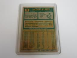 1971-72 TOPPS HOCKEY #10 JACQUES PLANTE TORONTO MAPLE LEAFS