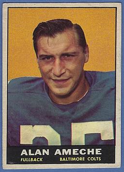1961 Topps #3 Alan Ameche Baltimore Colts