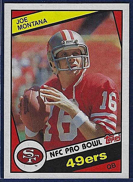 1984 Topps #358 Joe Montana San Francisco 49ers