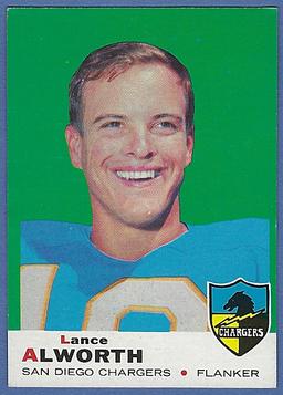 Sharp 1969 Topps #69 Lance Alworth San Diego Chargers