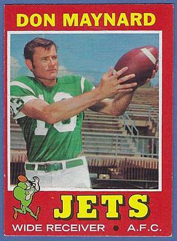 Nice 1971 Topps #19 Don Maynard New York Jets