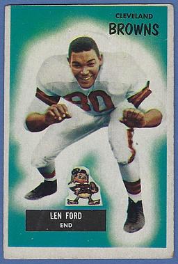 1955 Bowman #14 Len Ford RC Cleveland Browns