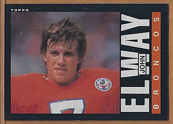 1985 Topps #238 John Elway 2nd Year Denver Broncos